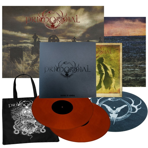 Primordial 'How It Ends' Brick Red Marbled Vinyl Box