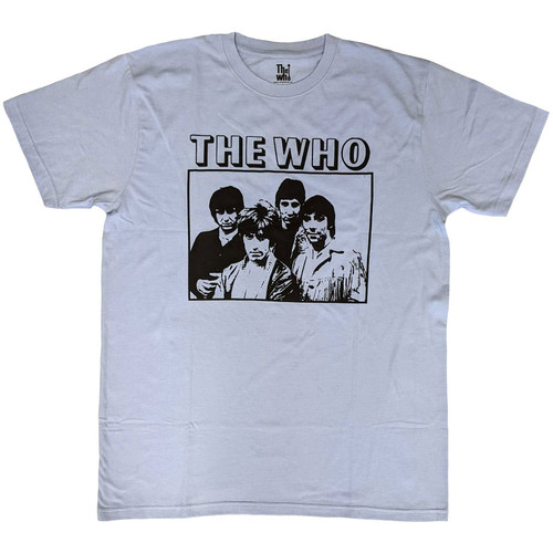 The Who 'Band Photo Frame' (Blue) T-Shirt