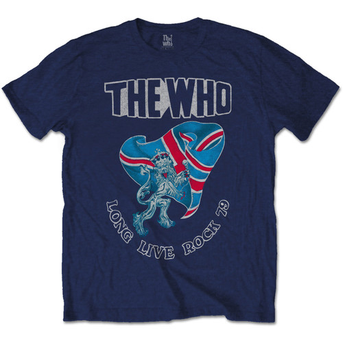 The Who 'Long Live Rock 79' (Navy) T-Shirt Front