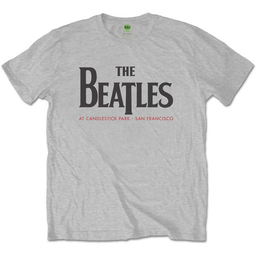The Beatles 'Candlestick Park BP' (Grey) T-Shirt
