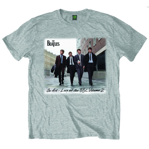 The Beatles 'On Air' (Grey) T-Shirt