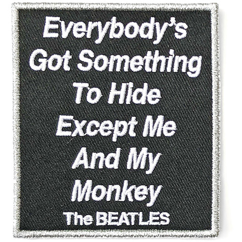 The Beatles 'Everybody's Got Something To Hide Except Me And My Monkey' Patch