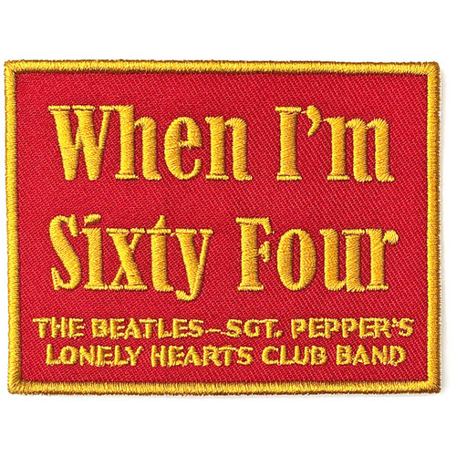 The Beatles 'When I'm Sixty Four' Patch