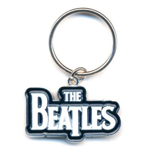 The Beatles 'Drop T Logo White' Keyring