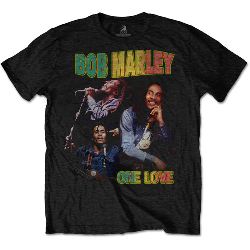 Bob Marley 'One Love Homage' (Black) T-Shirt