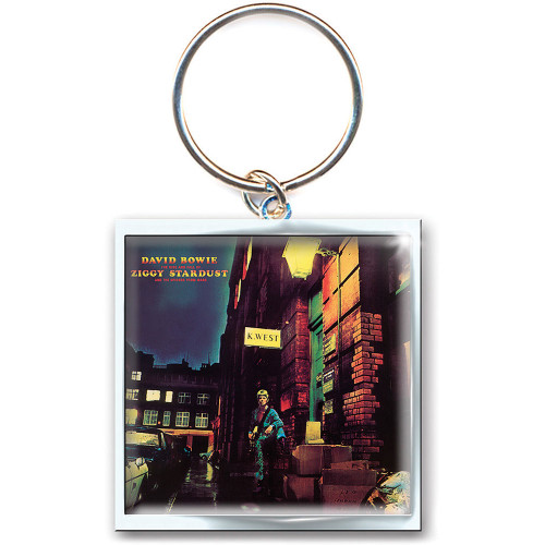 David Bowie 'Ziggy Stardust' (Photo Print) Keyring