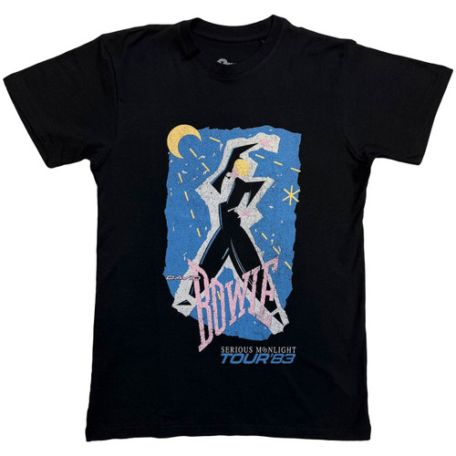David Bowie '83' Tour' (Black) T-Shirt Front