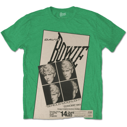 David Bowie 'Concert '83' (Green) T-Shirt