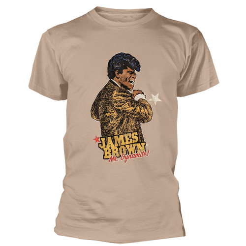 James Brown 'Mr Dynamite' (Sand) T-Shirt
