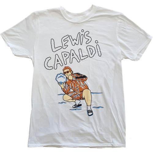 Lewis Capaldi 'Snow Leopard' (Black) T-Shirt