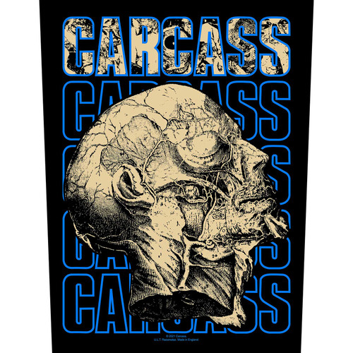 Carcass 'Necro Head' (Black) Back Patch