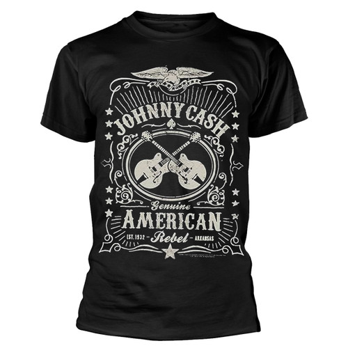Johnny Cash 'American Rebel Worn' (Black) T-Shirt