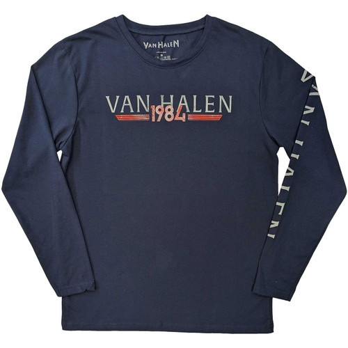 Van Halen '84 Tour' (Navy) Long Sleeve Shirt Front