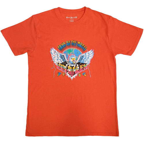 Van Halen 'Eagle 84' (Orange) Eco T-Shirt