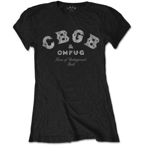 CBGB 'Classic Logo' (Black) Womens Fitted T-Shirt