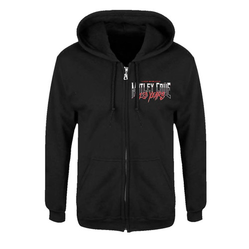 Motley Crue '40 Years' (Black) Zip Up Hoodie