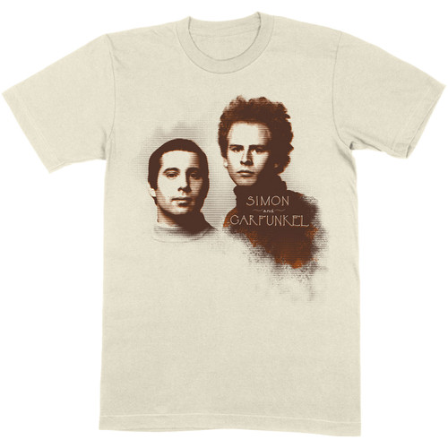 Simon & Garfunkel 'Faces' (Natural) T-Shirt