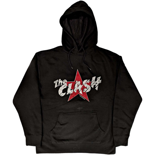 The Clash 'Star Logo' (Black) Pull Over Hoodie