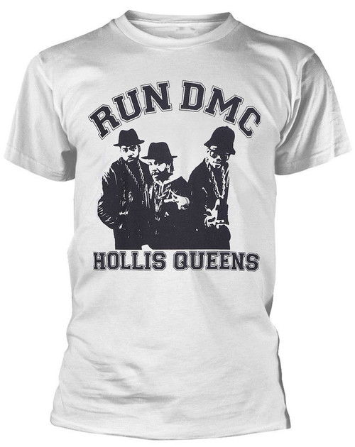 Run DMC 'Hollis Queen Pose' (White) T-Shirt