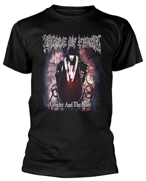 Cradle Of Filth 'Cruelty & The Beast' (Black) T-Shirt Front