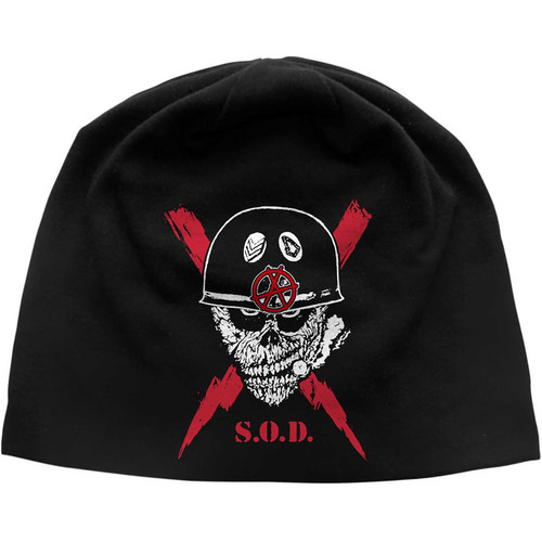 Stormtroopers of Death 'Scrawled Lightning JD Print' (Black) Beanie Hat