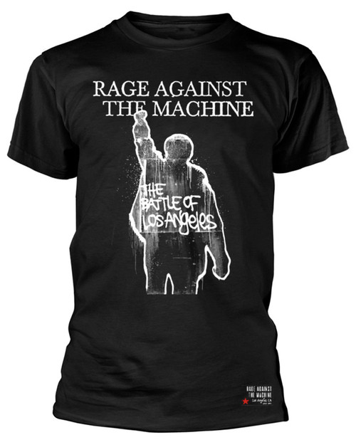 Rage Against The Machine 'BOLA Album Cover' (Black) T-Shirt Front