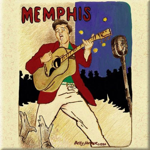Elvis Presley 'Memphis' Fridge Magnet