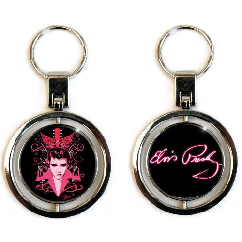 Elvis Presley 'Let's Face It' Spinner Keyring