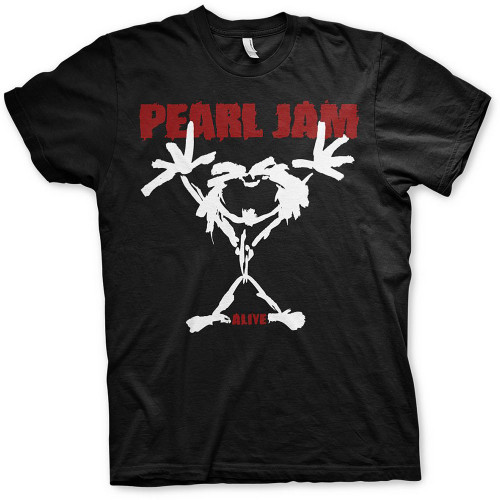 Pearl Jam 'Stickman' (Black) T-Shirt Front