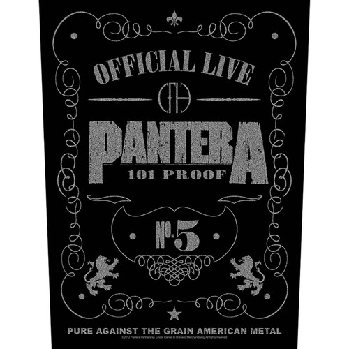 Pantera '101 Proof' Back Patch