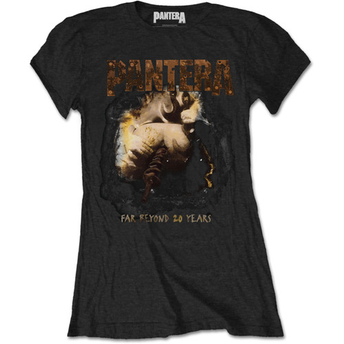 Pantera 'Original Cover' (Black) Womens Fitted T-Shirt