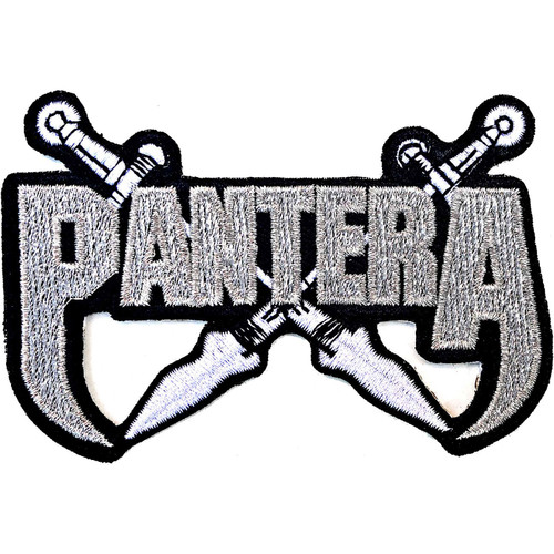 Pantera 'Silver Swords' (Iron On) Patch