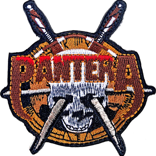 Pantera 'Skull Knives' (Iron On) Patch