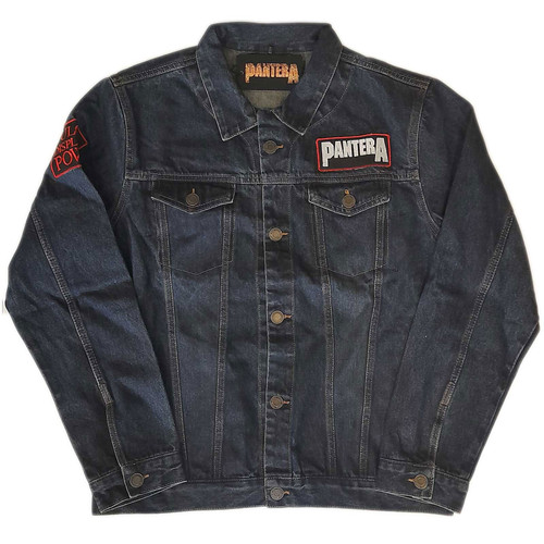 Pantera 'Vulgar Display Of Power' (Blue) Denim Jacket Front