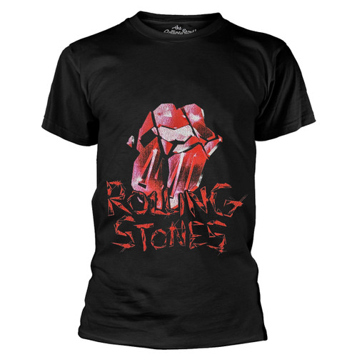 The Rolling Stones 'Hackney Diamonds Cracked Glass Tongue' (Black) T-Shirt