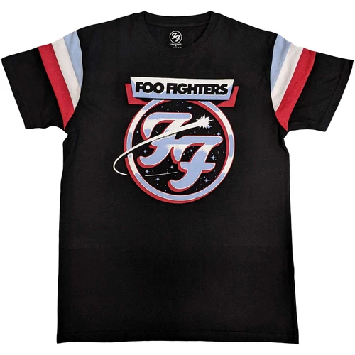 Foo Fighters 'Comet Tricolour' (Black)  Eco Ringer T-Shirt