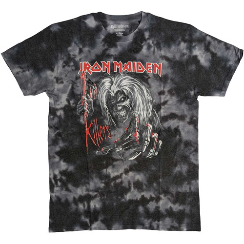 Iron Maiden 'Ed Kills Again' (Dye Wash) T-Shirt