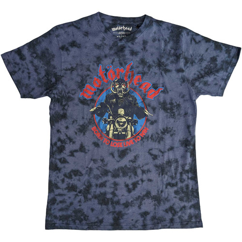 Motorhead 'Born To Lose Biker' (Dye Wash) T-Shirt
