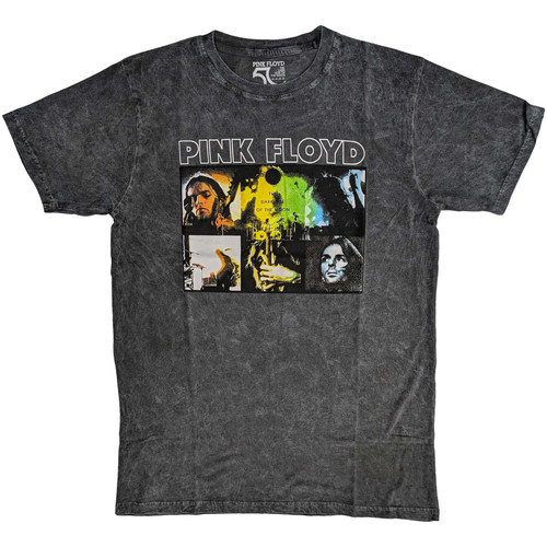 Pink Floyd 'Poster' (Black) Eco Ringer T-Shirt