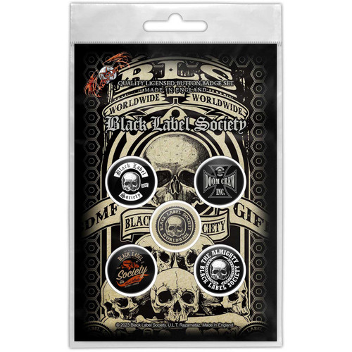 Black Label Society 'Worldwide' Button Badge Pack