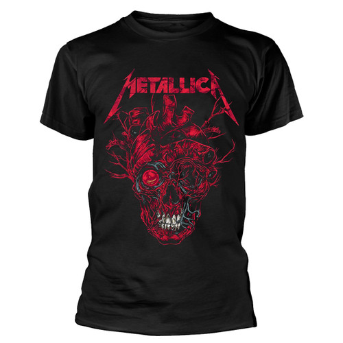 Metallica 'Heart-Skull' (Black) T-Shirt