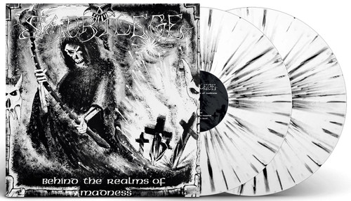 Sacrilege 'Behind The Realms Of Madness' 2LP Clear With Black Splatter Gatefold Vinyl