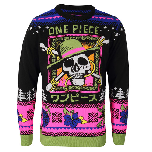 One Piece 'Knitted Jumper' (Multicoloured) Knitted Sweatshirt
