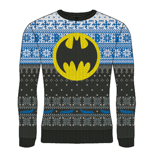 Batman 'Logo Yellow Circle' (Multicoloured) Knitted Sweatshirt