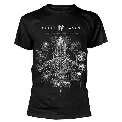 Sleep Token 'Tomb Whale' (Black) T-Shirt