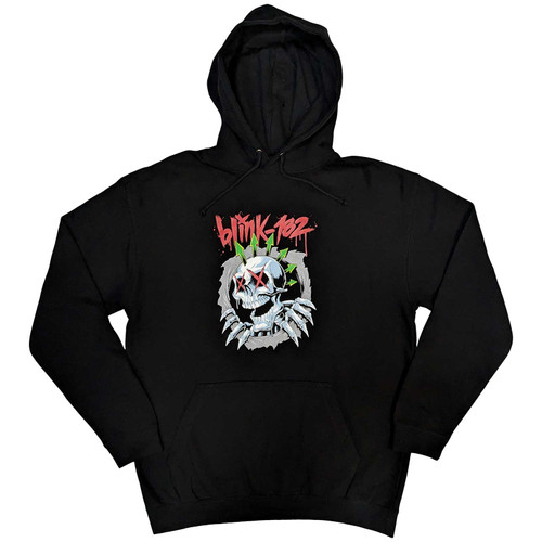 Blink 182 'Six Arrow Skull' (Black) Pull Over Hoodie