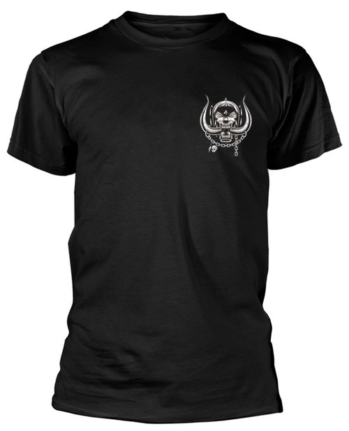 Motorhead 'British War Pig & Logo' (Black) T-Shirt Front