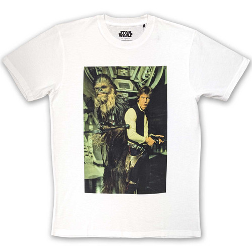 Star Wars 'Chewbacca & Han Stare' (White) T-Shirt