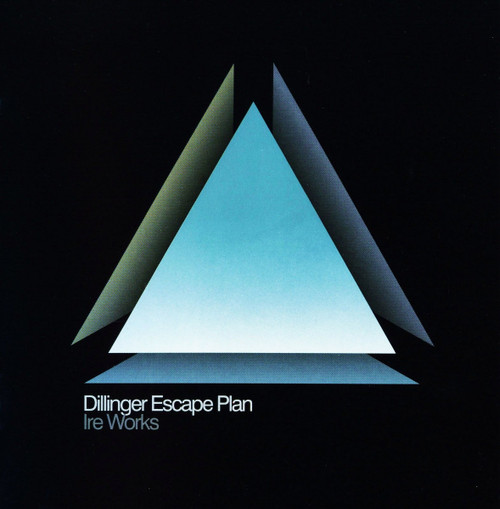 The Dillinger Escape Plan 'Ire Works' LP Black, Cyan Blue and Metallic Silver Tri Color Merge w/ Neon Magenta, White & Metallic Silver Splatter Vinyl