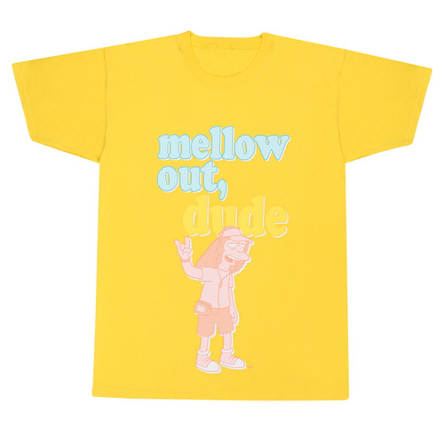 The Simpsons 'Mellow Out Dude' (Yellow) T-Shirt